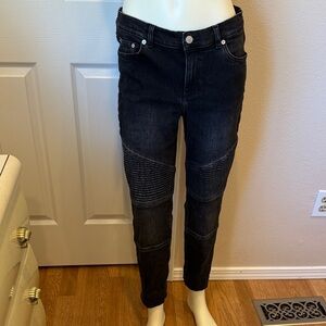 The Kooples Black Skinny Moto Jeans